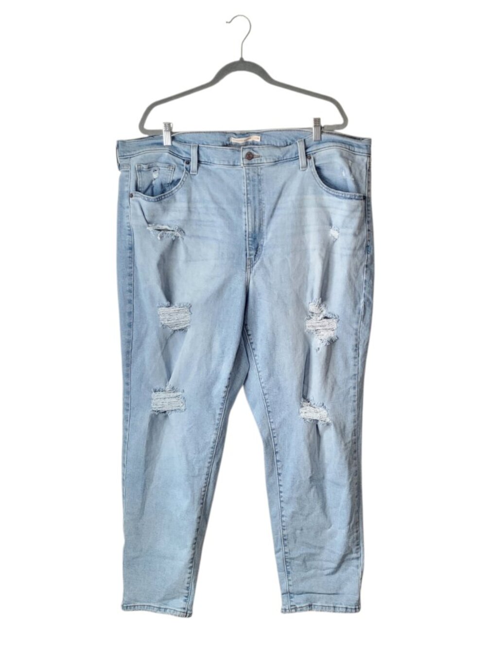 Levis Distressed High Waisted Mom Jeans